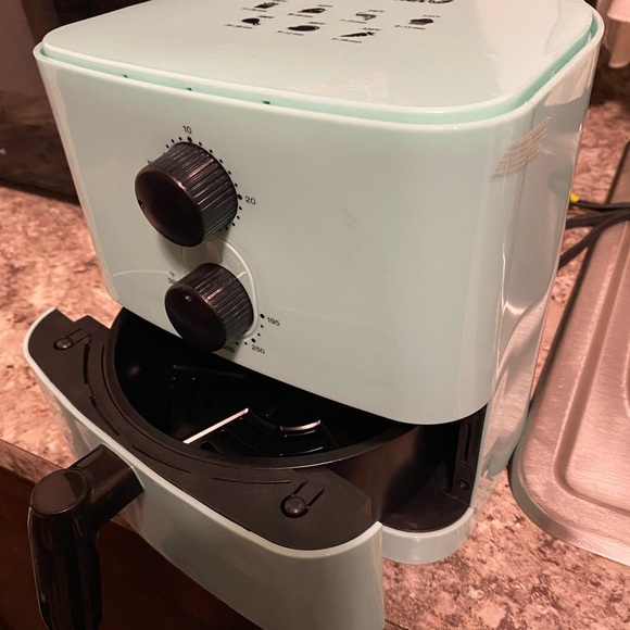 Elite Gourmet 1 qt analog compact air fryer Blue - Picture 3 of 3